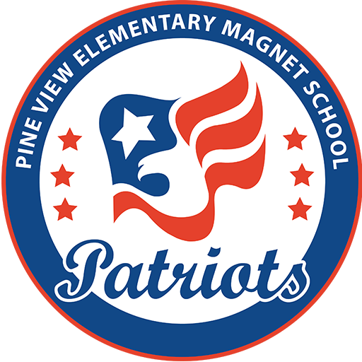 Pine View Elementary school logo